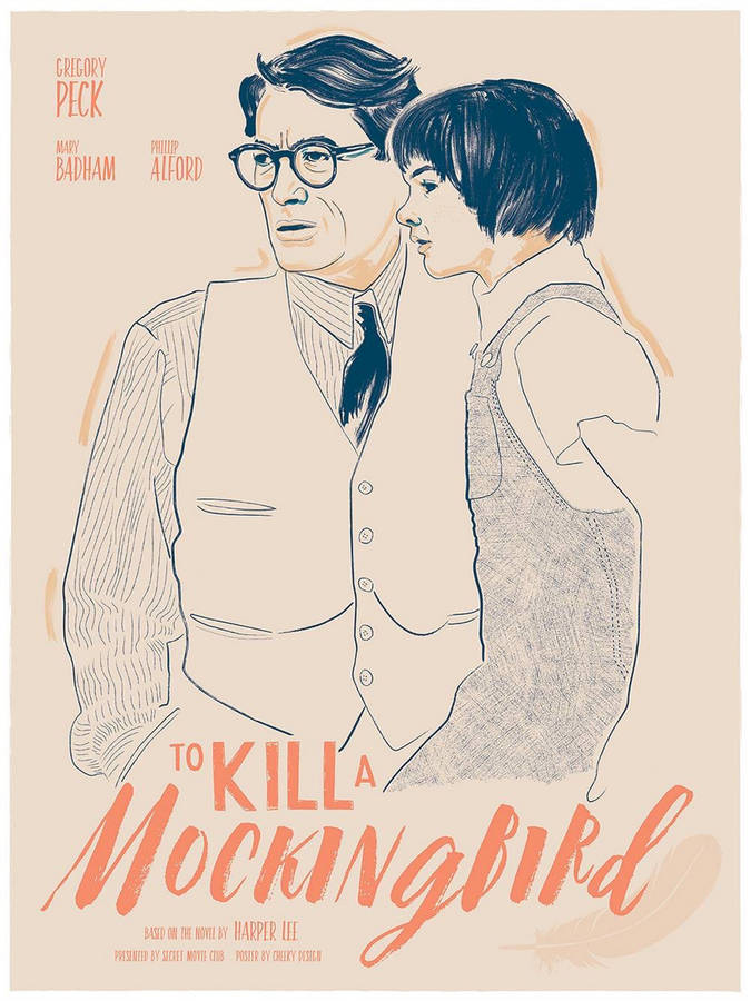 Vintage Movie Poster Of To Kill A Mockingbird Wallpaper