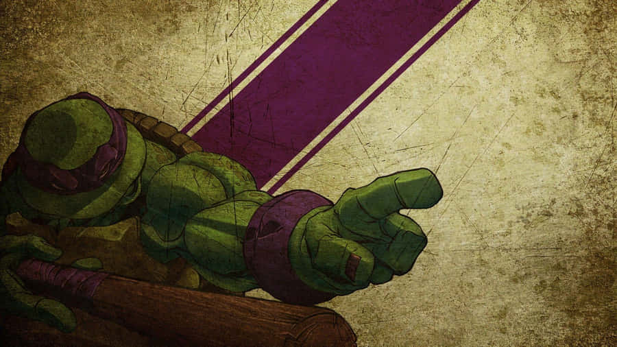Vintage Ninja Turtle Leap Wallpaper