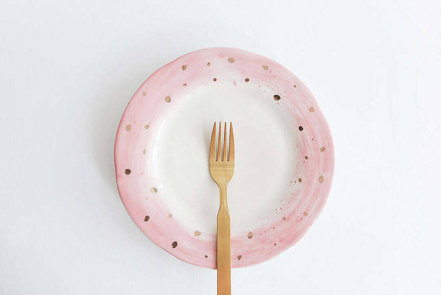 Vintage Pastel Pink Aesthetic Plate Wallpaper