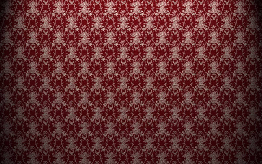 Vintage Red Classic Pattern Wallpaper