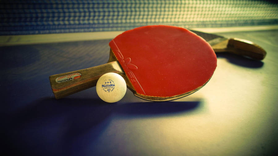 Vintage Table Tennis Set Wallpaper