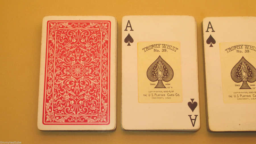 Vintage Whist Playing Cards Wallpaper