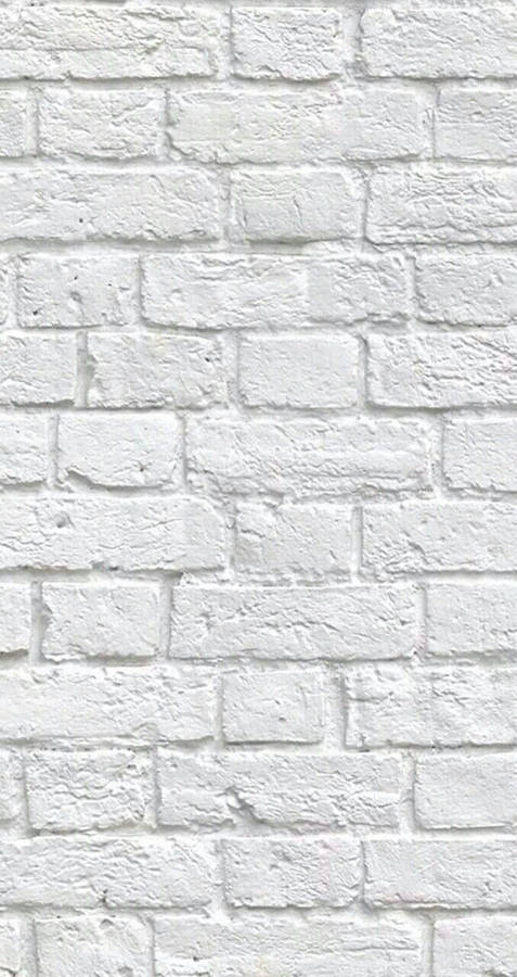 Vintage White Brick Flemish Bond Wallpaper