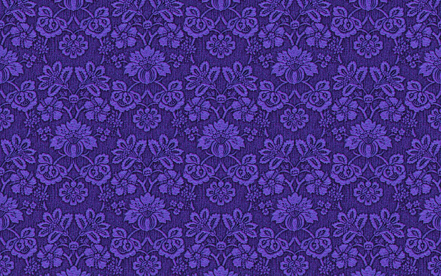 Violet Aesthetic Floral Fabric Wallpaper