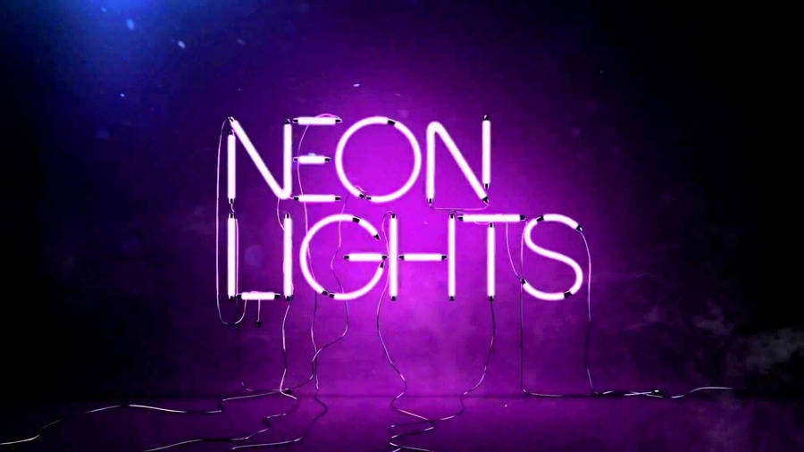 Violet Neon Light Signs Wallpaper