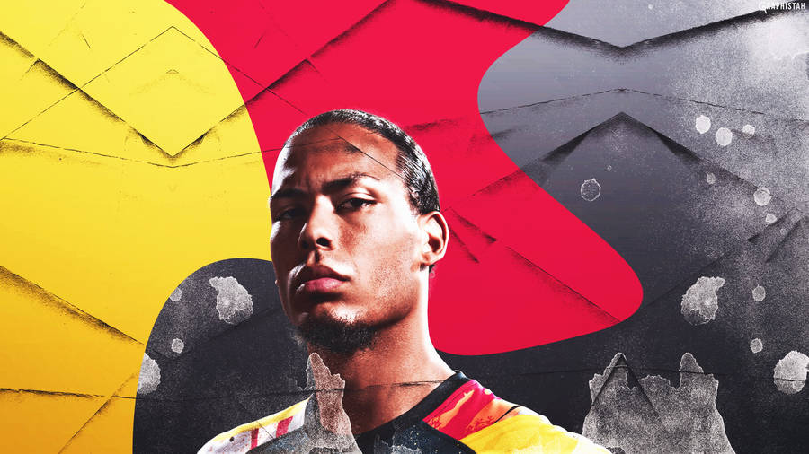 Virgil Van Dijk Digital Art Wallpaper