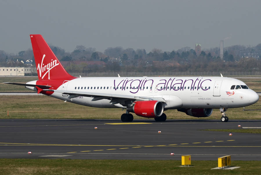 Virgin Atlantic Aircraft On The Runway Wallpaper