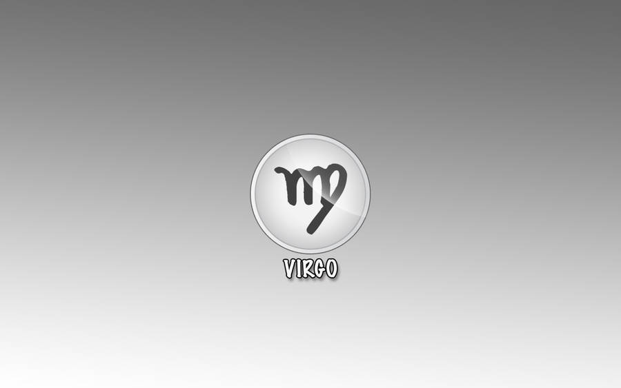 Virgo Zodiac Symbol Gray Wallpaper