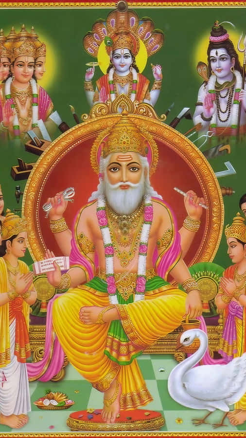 Vishwakarma Hindu Godof Architecture Wallpaper