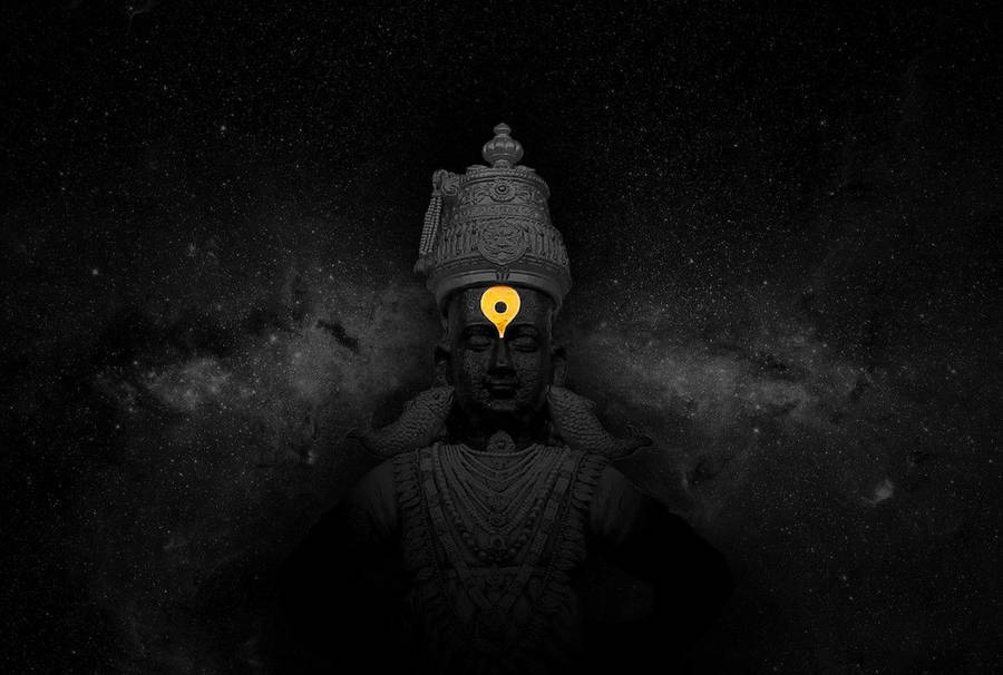 Vitthal With Glowing Srivatsa Mark Wallpaper