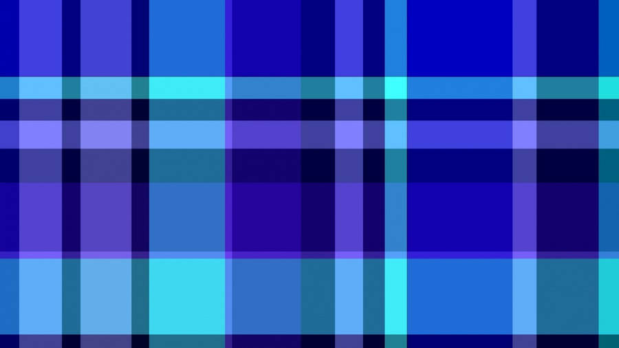 Vivid Blue Checkered Wallpaper