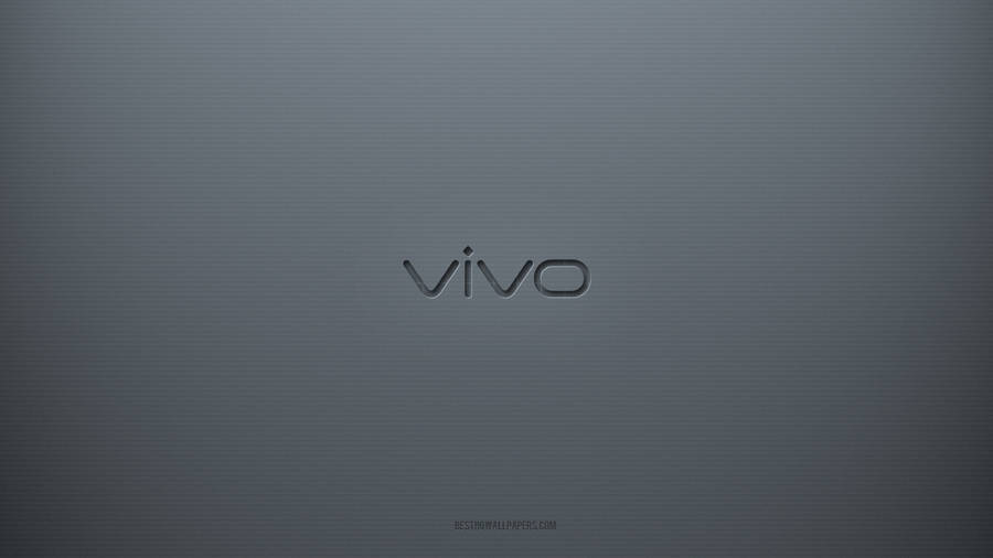 Vivo Logo On Gray Wallpaper