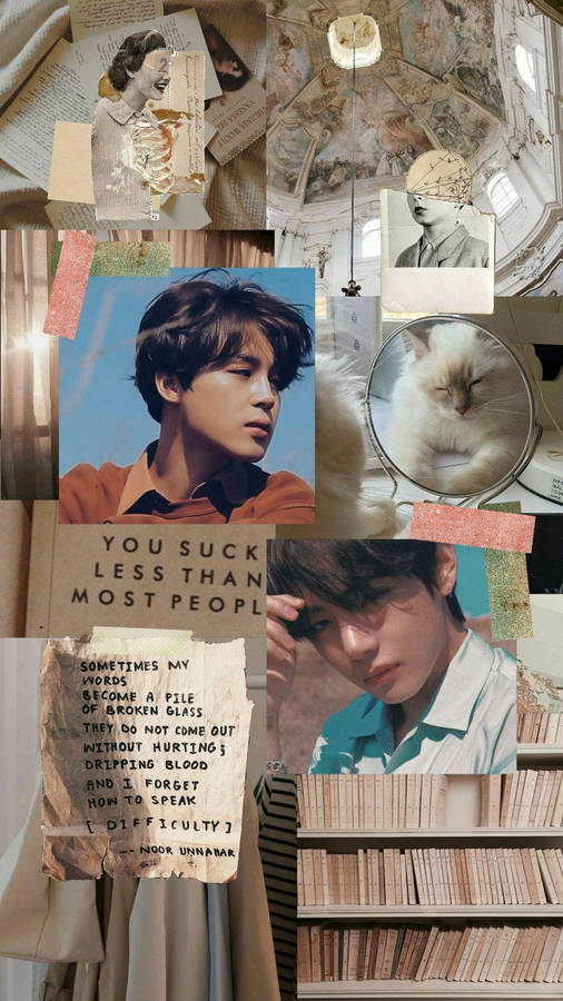 Vmin Library Aesthetic Wallpaper