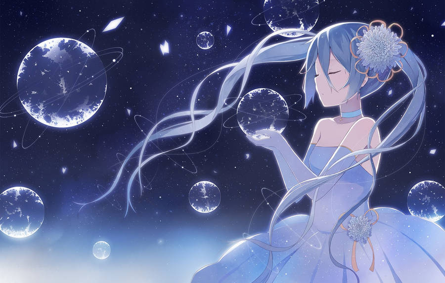 Vocaloid Miku Aesthetic Anime Art Desktop Wallpaper