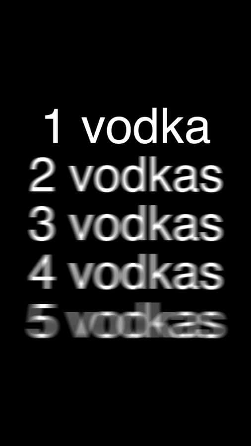 Vodka Counting Blur Effect Wallpaper