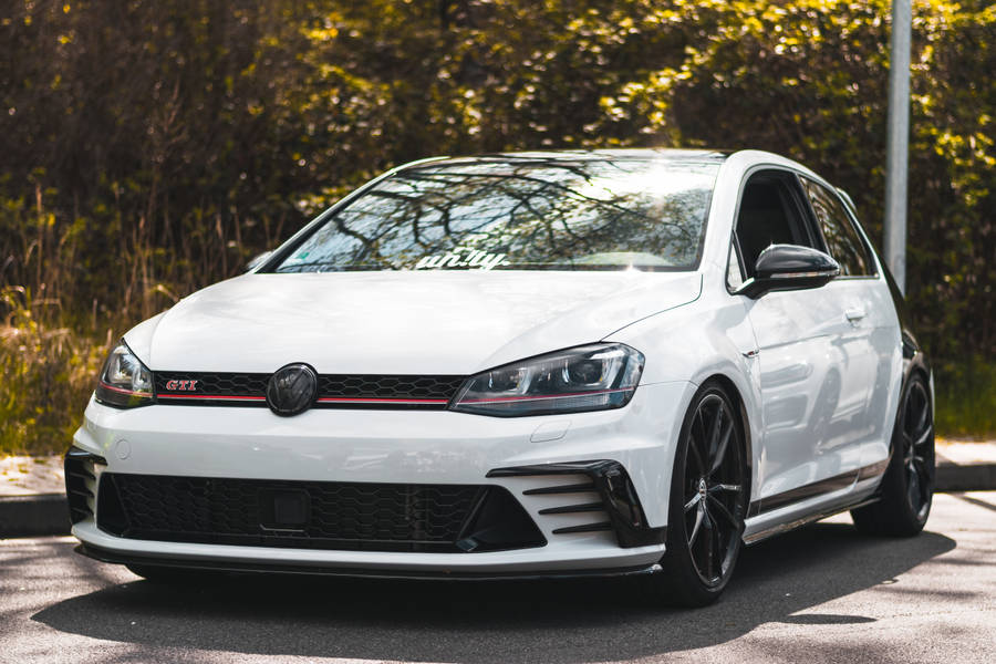 Volkswagen, Car, White, Side View Wallpaper