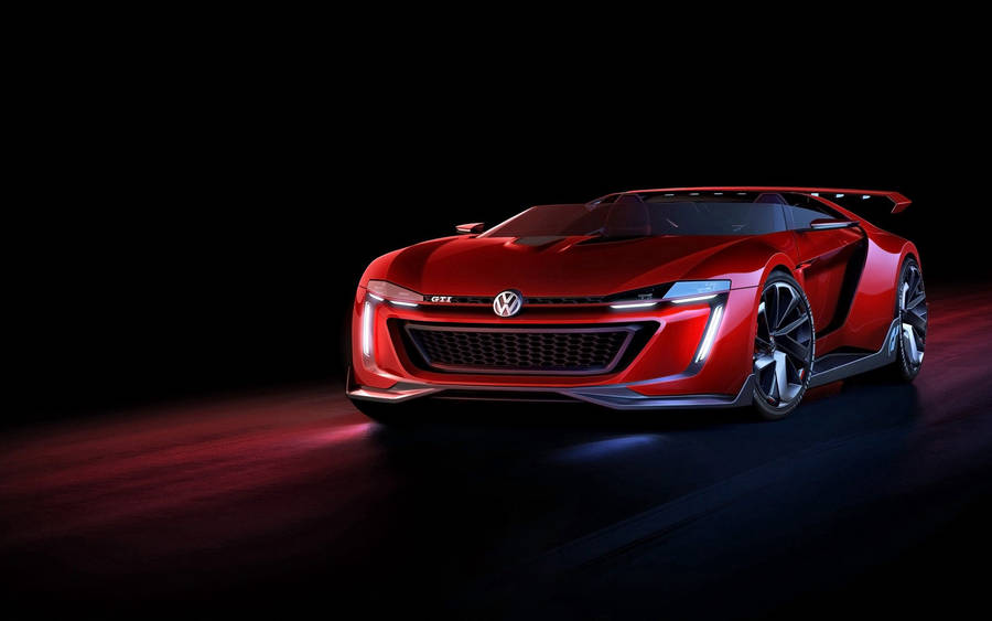 Volkswagen, Gti, Roadster, Red, Front View Wallpaper