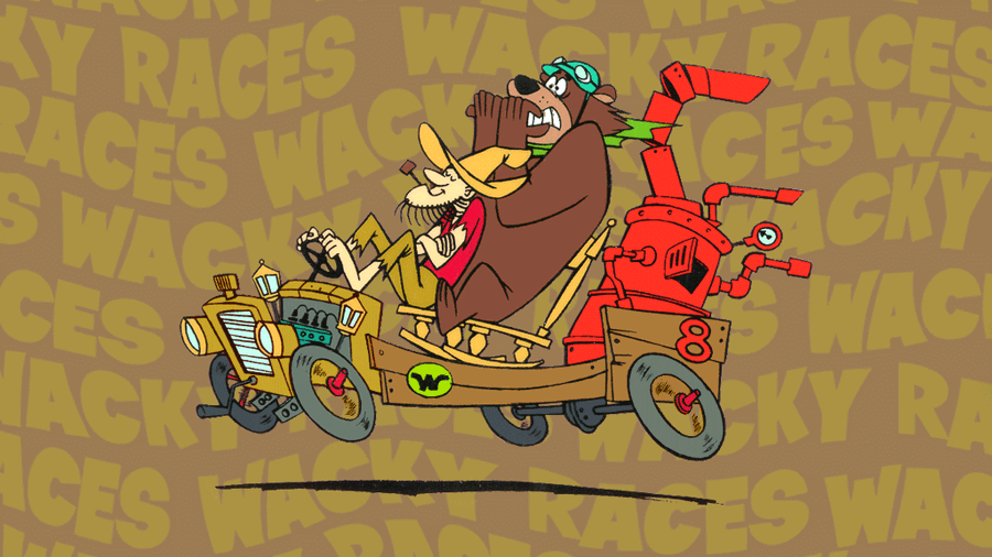 Wacky Races Luke And Blubber Bear Wallpaper