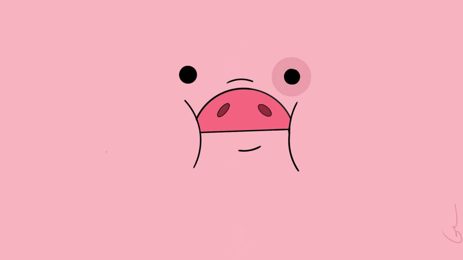 Waddles Pink Face Wallpaper
