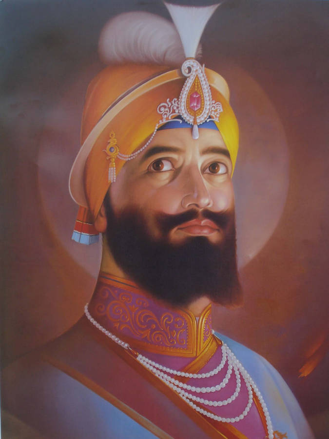 Waheguru Gobind Singh Ji Faded Wallpaper