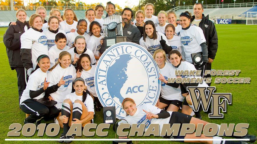 Wake Forest University Womens Soccer Group Wallpaper