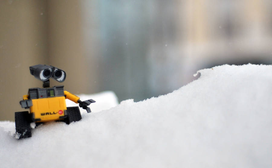 Wall E In The Snow Wallpaper