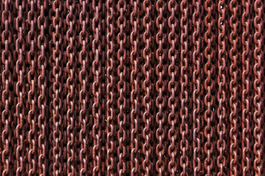 Wallpaper Chain, Rusty, Iron, Solid, Links Wallpaper