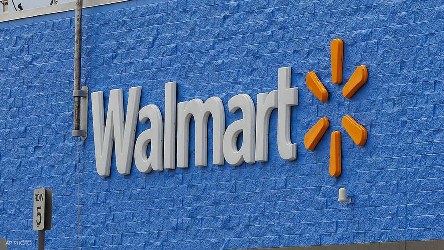 Walmart Building With Logo Wallpaper