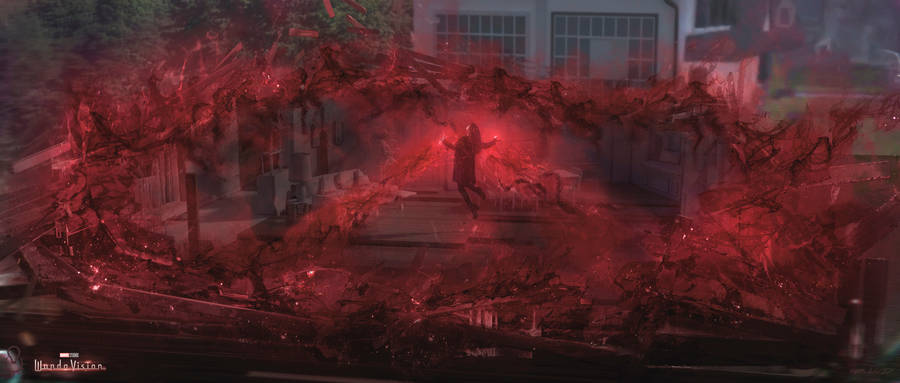 Wanda Maximoff Power Explosion Wallpaper