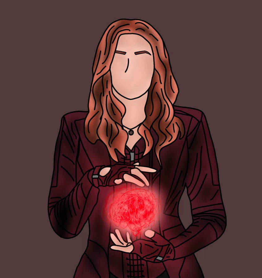 Wanda Maximoff Vector Art Wallpaper