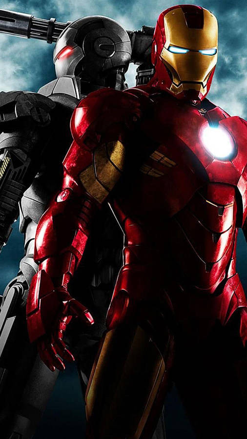 War Machine With Iron Man Android Wallpaper WallpapersOK