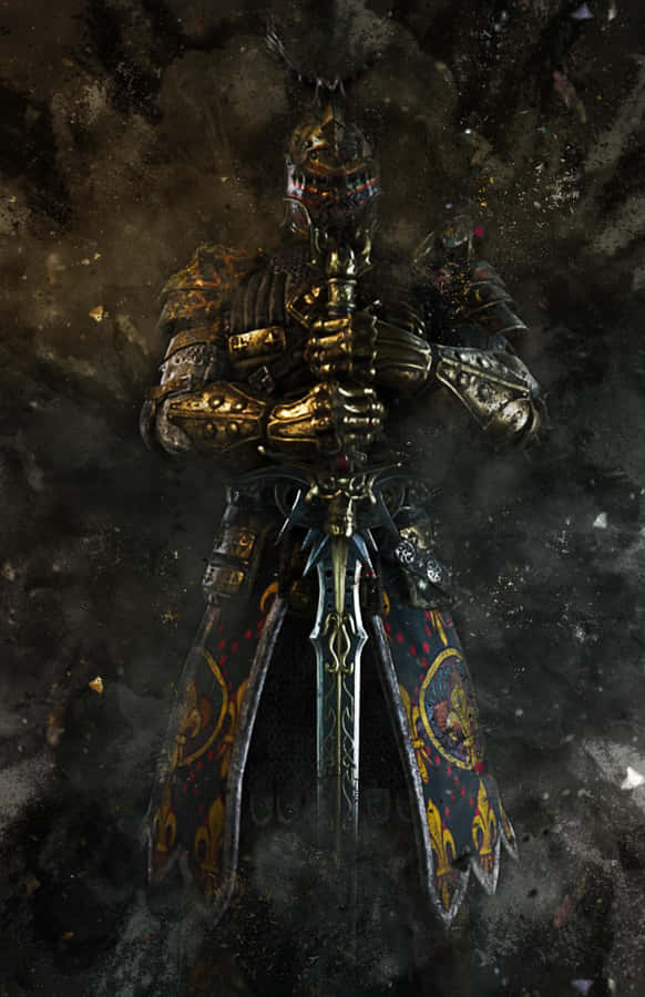 Warden For Honor Holding Sword Wallpaper