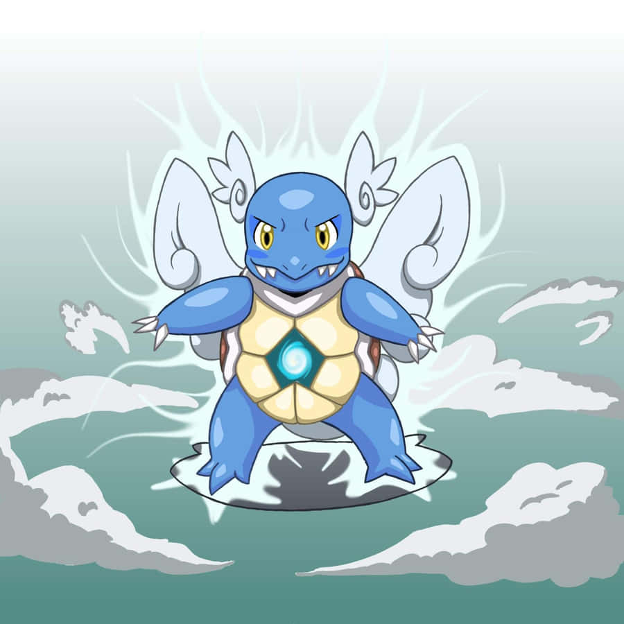 Wartortle With Glowing Core Hole Wallpaper