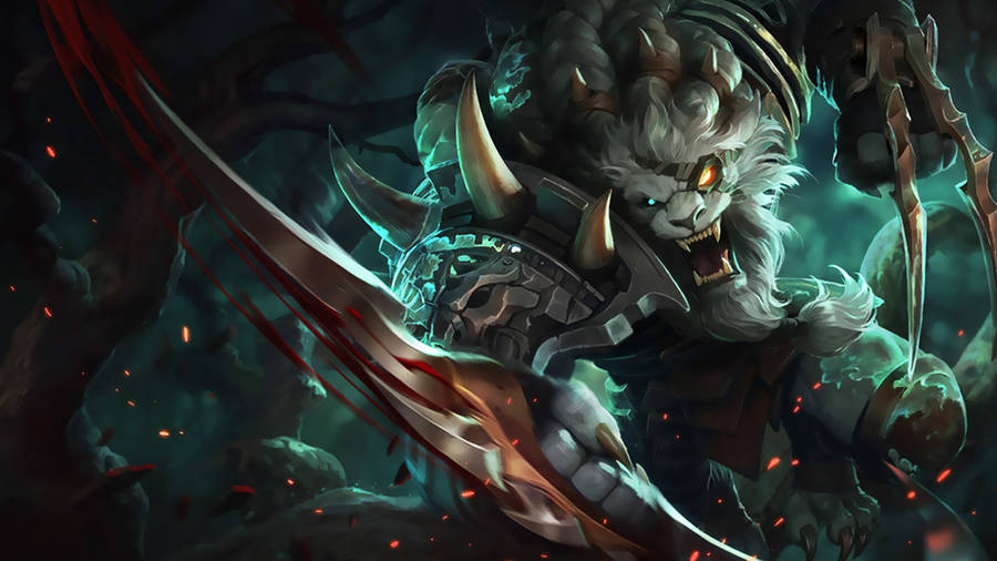 Warwick Cool League Of Legends Champ Wallpaper