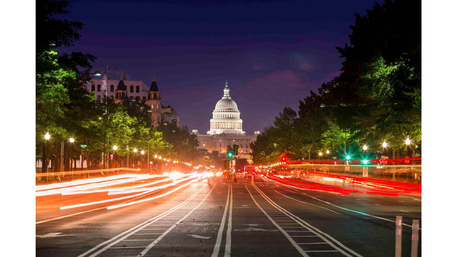 Washington, Dc Busy Roads Wallpaper