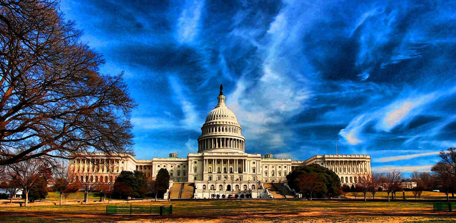 Washington, Dc Crazy Sky Wallpaper