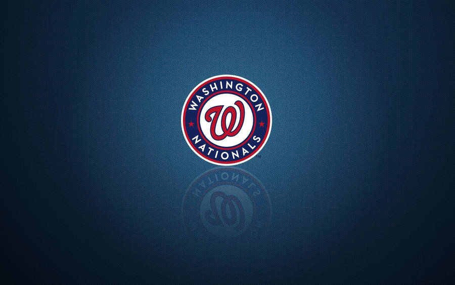 Washington Nationals Reflected Logo Wallpaper