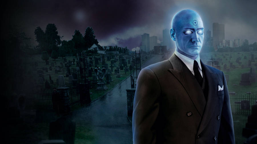 Watchmen Doctor Manhattan Black Suit Wallpaper