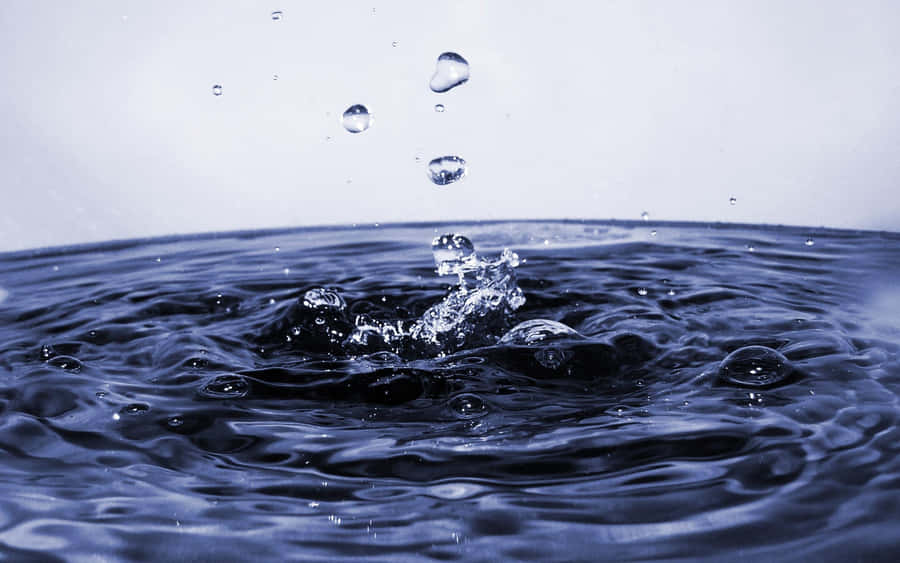 Water Drop Impact Close Up Wallpaper