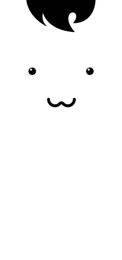 Water Drop Notch Happy Face Wallpaper