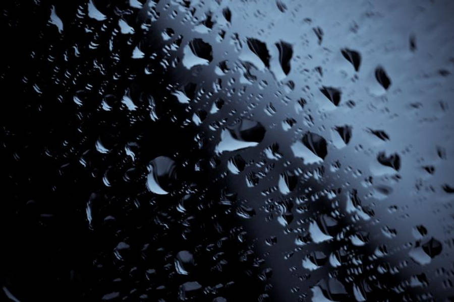 Water Droplets On Glazed Glass Wallpaper