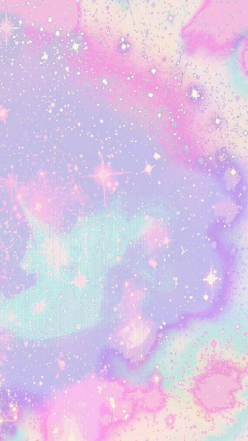 Watercolor Sparkles Light Purple Iphone Wallpaper