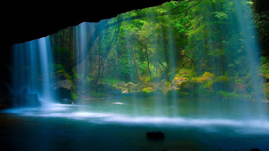 Waterfalls Landscape Desktop Wallpaper