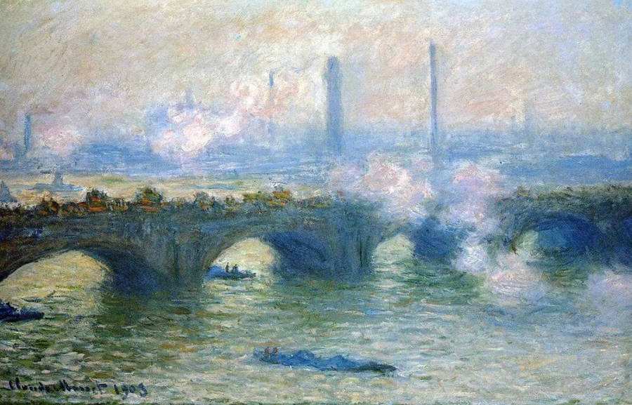 Waterloo Bridge By Claude Monet Wallpaper