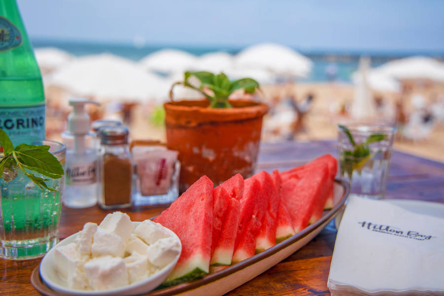 Watermelon Beach Snack Wallpaper