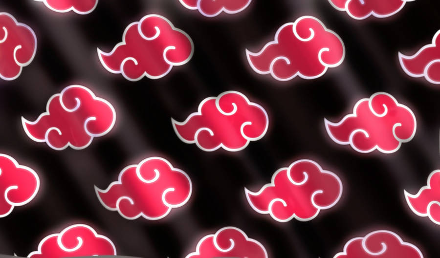 Wavy Akatsuki Cloud Wallpaper