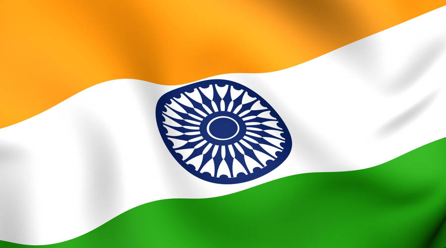 Wavy Indian Flag Wallpaper