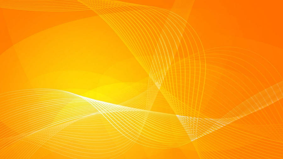 Wavy Lines On Orange Background Wallpaper