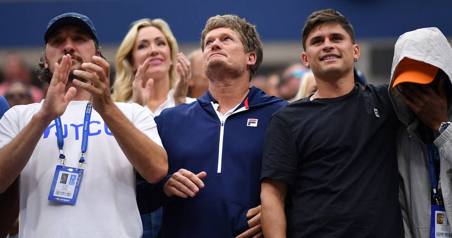 Wayne Ferreira Observing Rising Star Tiafoe's Game Wallpaper