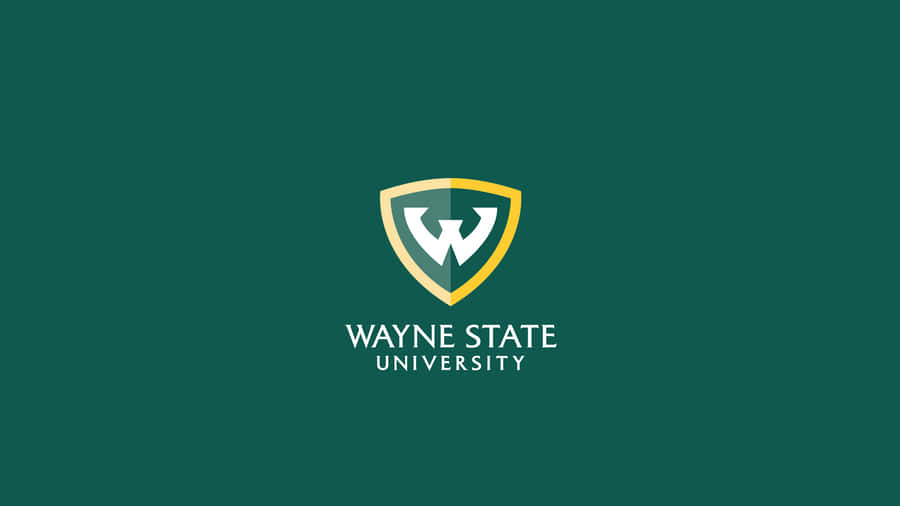 Wayne State University Emblem In Green Wallpaper
